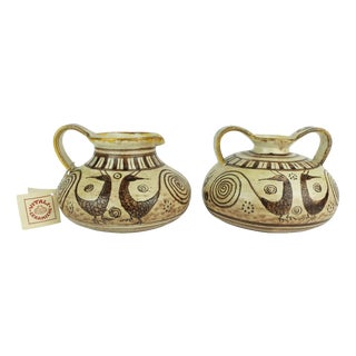 Mid-Century Italian Ceramic Vase Jug from Vitali, 1970s For Sale