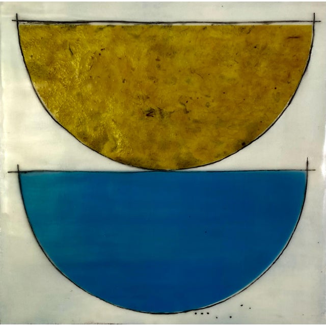 Original 16 Piece Encaustic Collage Installation by Gina Cochran "The Perks" For Sale - Image 16 of 18