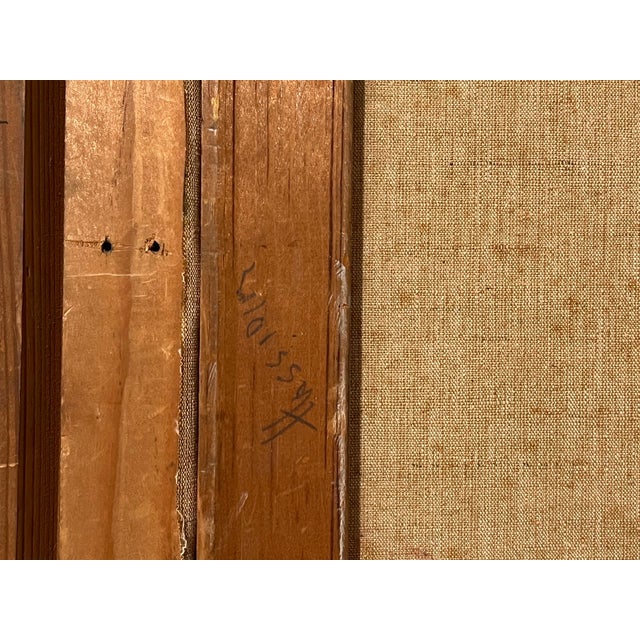 Samuel Grodensky, Large Judaica Oil Painting Samuel Grodensky Hasidic Rabbi, Children in Jerusalem, 1962 For Sale - Image 4 of 10