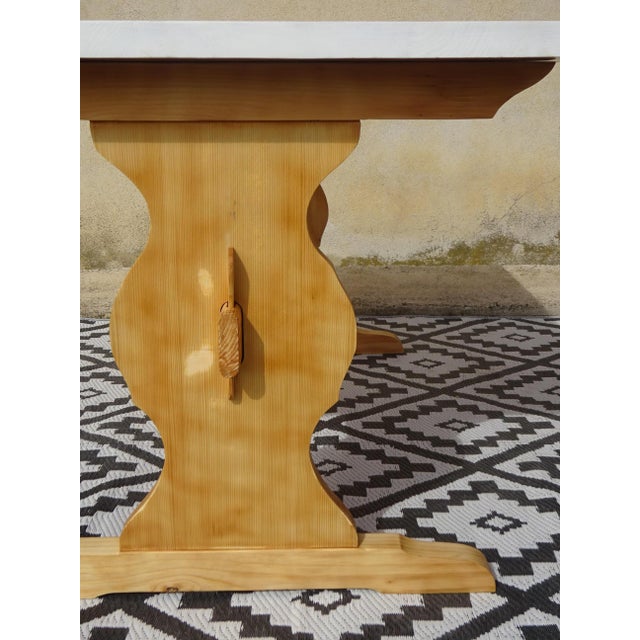 Pine Monastery Dining Table, 1980s For Sale - Image 15 of 17