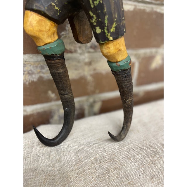 Early 19th Century Black Forest Hand Carved Crop or Whip Holder For Sale - Image 4 of 6