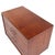 Jens Risom Mid Century Walnut and Brass Wall Mounted Cabinet Chest of Drawers For Sale - Image 9 of 10