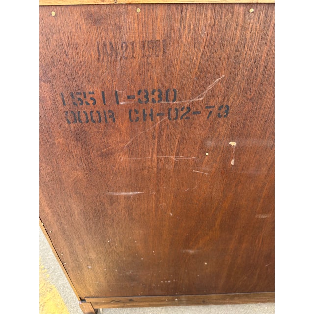 Wood 1980s Thomasville Mystique Collection Campaign Chest For Sale - Image 7 of 12