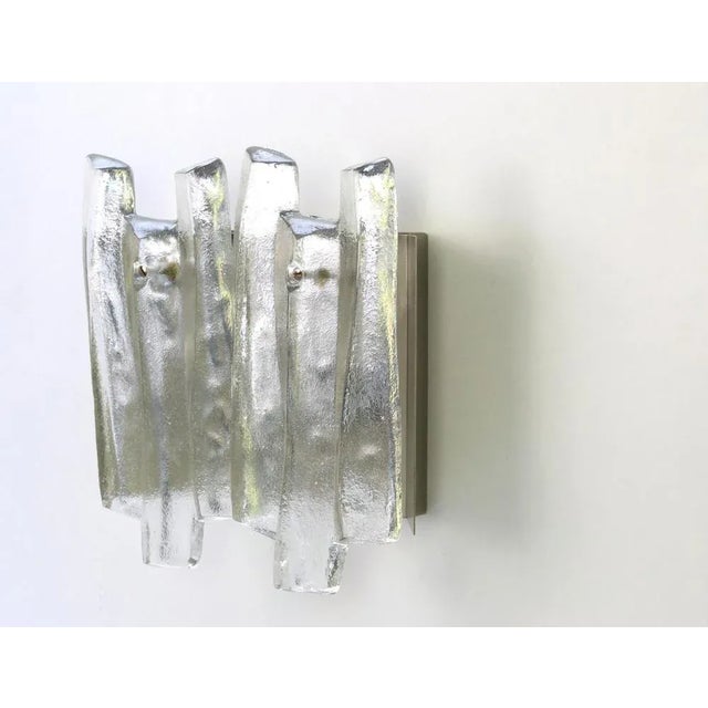 Large Murano Glass Sconces from Kalmar, Austria, 1960s, Set of 2 For Sale - Image 4 of 6