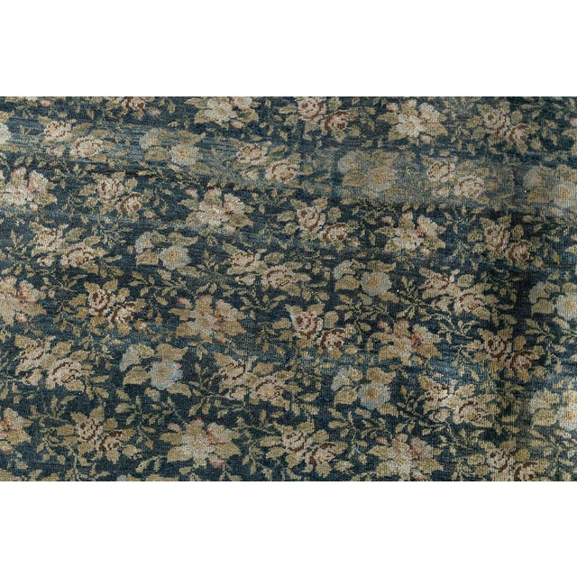 Doris Leslie Blau Antique Turkish Allover Floral Warm Tan Rug - c. 1920 For Sale - Image 9 of 10