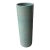 Tall Ribbed Pottery Vase, Turquoise For Sale