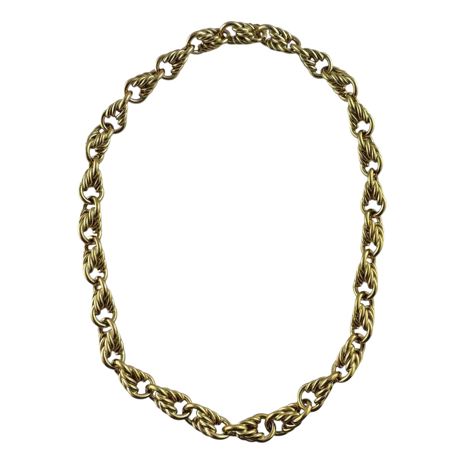 Tiffany & Co. Germany 18k Yellow Gold Cable Circle Link Chunky