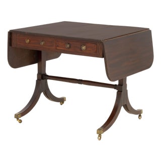 George III Mahogany Sofa Table, Circa 1800 For Sale