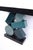 Blue Equilibre Console in Blue and Black Tinded Marquetry by Aymeric Lefort For Sale - Image 8 of 18