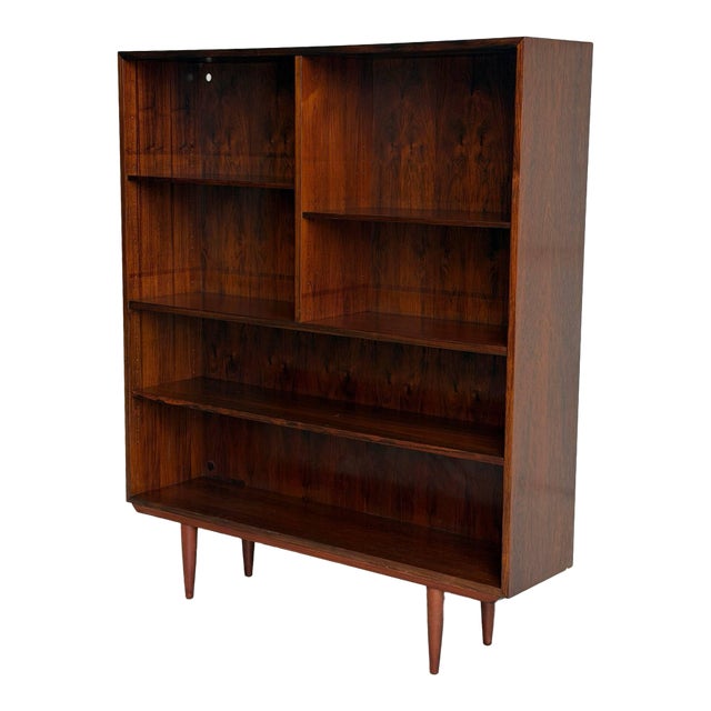 Rosewood Display Bookcase Omann Jun Denmark 1960s For Sale