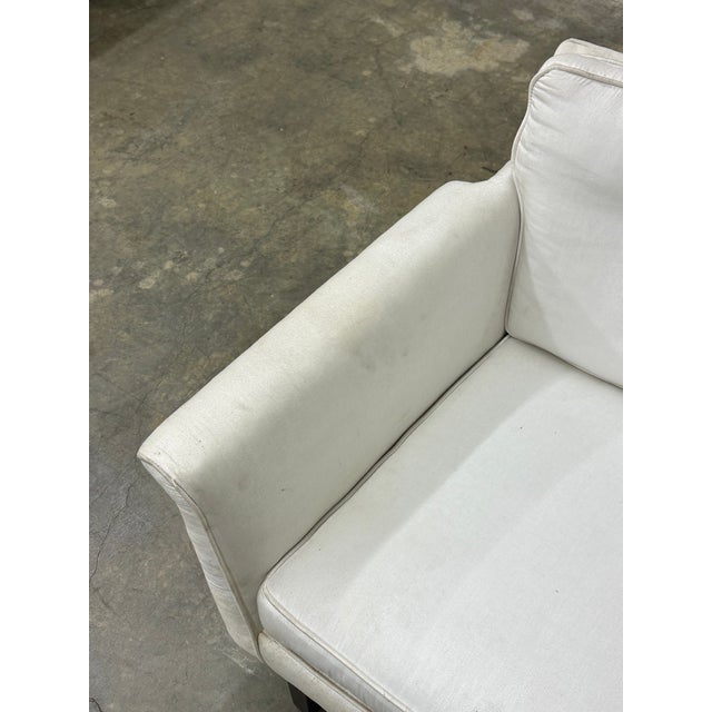 Dunbar Furniture 1960s Edward Wormley for Dunbar Settee, Unmarked For Sale - Image 4 of 10