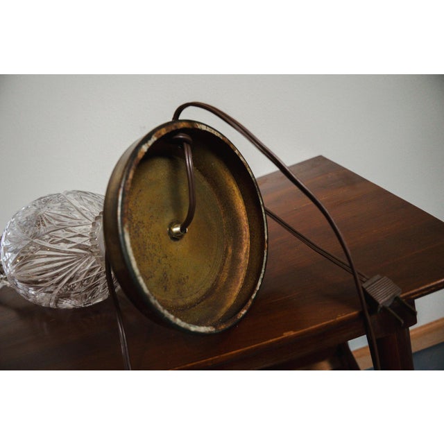 1930s Neoclassical Vintage Lead Crystal Table Lamp For Sale In Des Moines, IA - Image 6 of 10