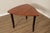 High Quality Custom Crafted Oak Triangle Top Dining or Center Table on Ebonized Legs