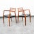1960s Mid Century Danish Modern Dining Chairs Set 6 Niels j.l Moller #78 #62 Walnut For Sale - Image 10 of 12