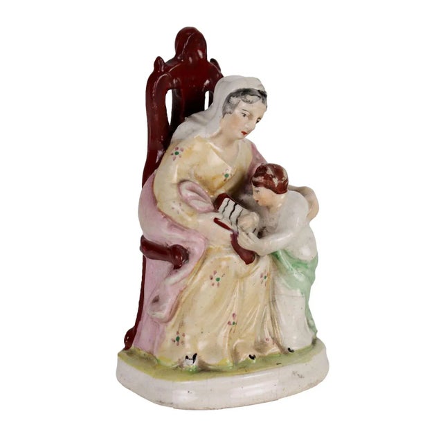 Vintage Porcelain Figurine from Staffordshire For Sale - Image 3 of 3