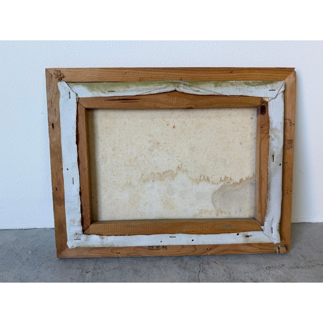 1970's Vintage Cartoon Style Whimsical Bar Scene Oil on Canvas Painting For Sale - Image 12 of 12