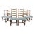 Reupholstered French Country Ladder Back Dining Chairs - Set of 6 For Sale