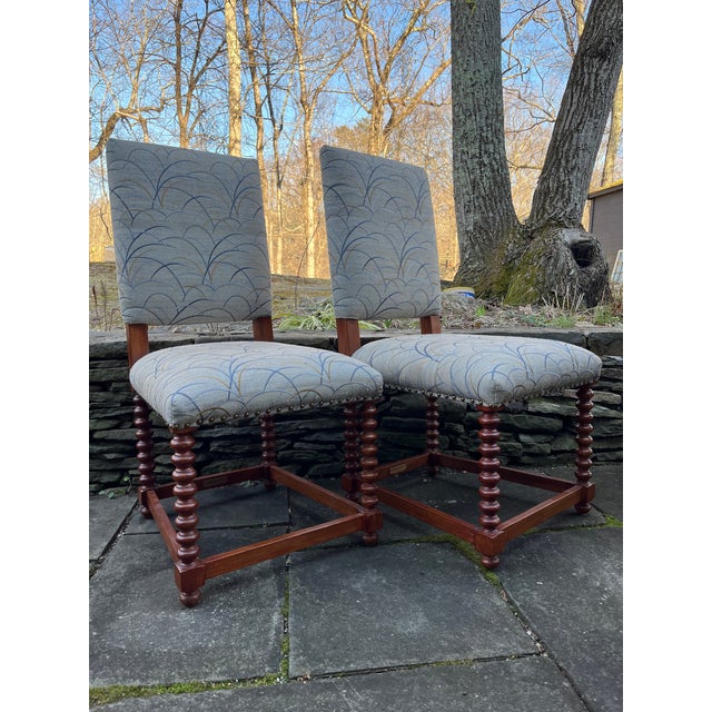 Wood Dining Chairs by Century With Barley Twist Legs S/4 For Sale - Image 7 of 12