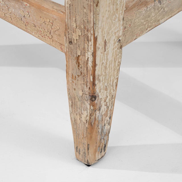 1900s Central European Wooden Stool For Sale - Image 13 of 18