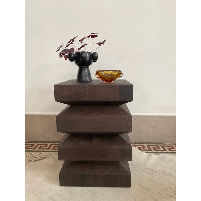 Wood Cormac End Table by Sunpan For Sale - Image 7 of 8