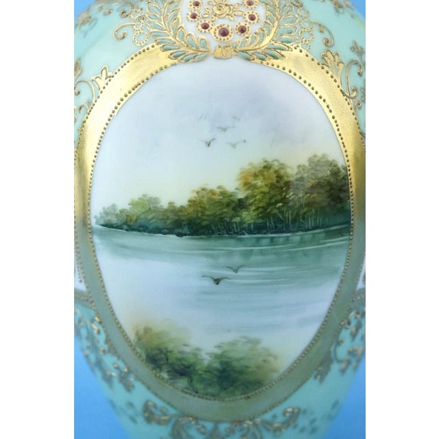 20th Century Empire Japanese Porcelain Vases with Gold Moriage Decoration, Noritake, 1890s, Set of 2 For Sale - Image 16 of 18
