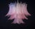 ORIGINAL MURANO GLASS AVAILABLE IN OTHER COLORS Beautiful and huge Italian Murano Chandelier composed by 48 splendid pink...