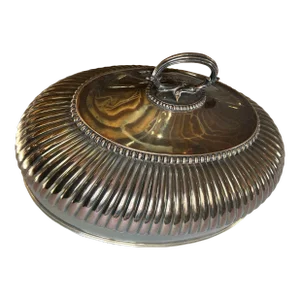 Antique Silverplate Meat Dome W/ Handle
