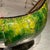 Green Gold Kashkul Sufi Dervish Begging Bowl Paper Mache Modern For Sale - Image 11 of 13