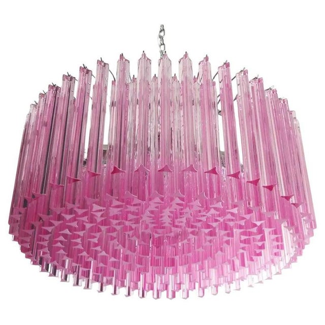 Pink Murano Glass Chandelier, 1990s For Sale - Image 16 of 16