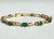 Vintage Michael Anthony 14k Yellow Gold Emerald Diamond Bar Link Tennis Bracelet For Sale - Image 16 of 17