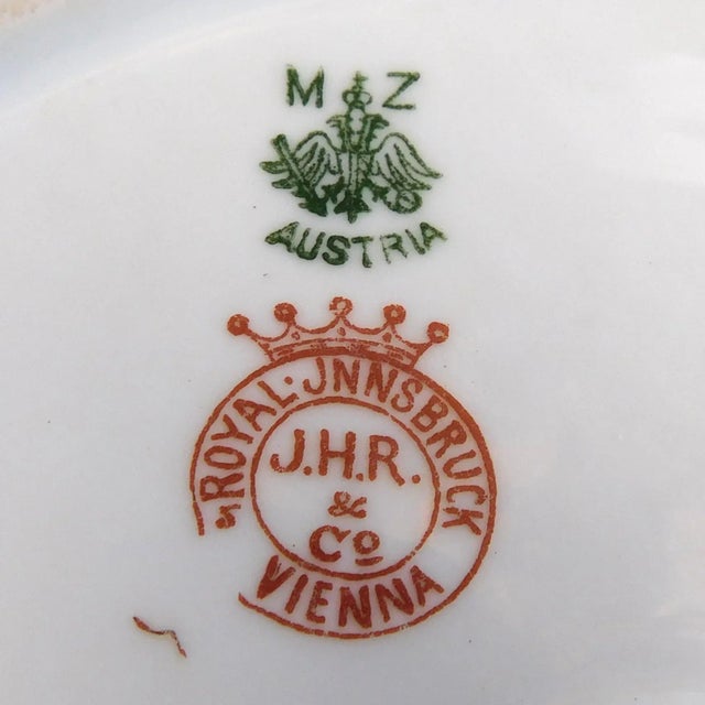 1940s Mz Austria Royal Innsbruck Vienna Serving Platter For Sale In San Francisco - Image 6 of 6