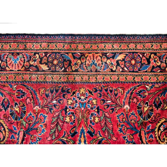 Persian Early 20th Century Persian Lilihan Rug For Sale - Image 3 of 12