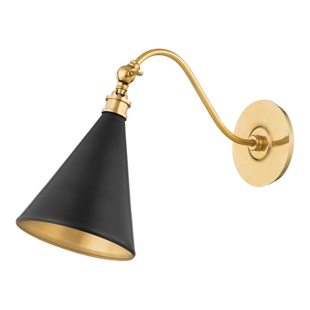 Hudson Valley Lighting Mark D. Sikes Osterley 1-Light Sconce, Distressed Bronze For Sale