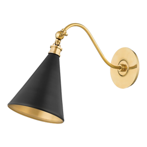 Hudson Valley Lighting Mark D. Sikes Osterley 1-Light Sconce, Distressed Bronze
