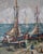 Gray Mid 20th Century Vaniscotte, Northern Coastal View, Oil on Canvas For Sale - Image 8 of 11