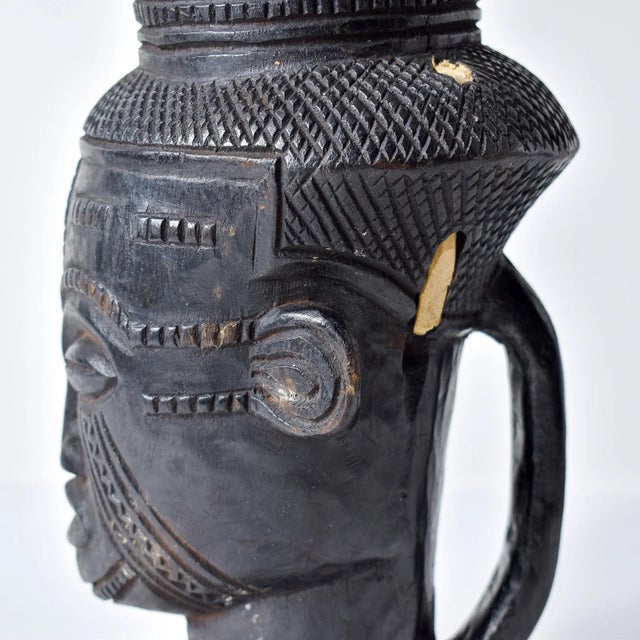 Wood Early 20th Century Kuba Figural Cup For Sale - Image 7 of 13