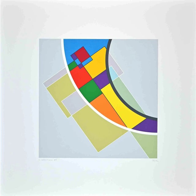 Luigi Veronesi, Moon, Original Screen Print, 1995 For Sale - Image 3 of 3