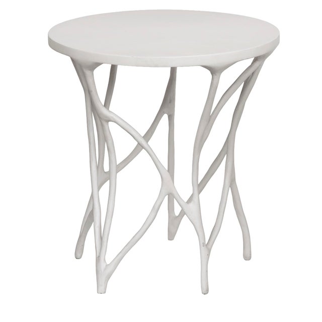 Contemporary Vintage Aldrich Accent Table by Made Goods For Sale - Image 3 of 7