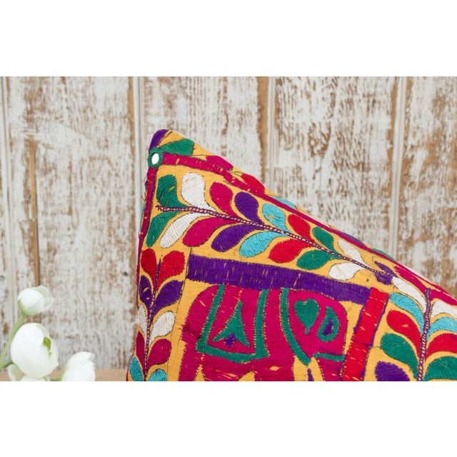 Tribal Zeyar Antique Tribal Grain Sack Pillow For Sale - Image 3 of 10