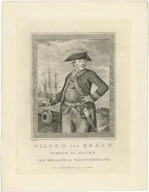 Sallieth, Portrait of Willem Van Braam, 1780, Paper