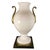 Venini Primavera in Murano, White Opaline Glass with Gilt Handles, Chiseled Bronze Base, 20th Century For Sale - Image 14 of 14