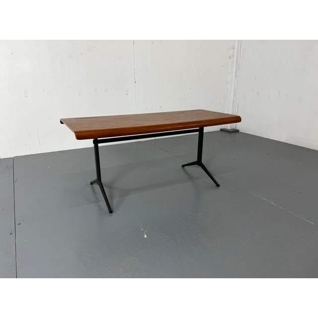 Mid-Century Modernist Teak and Metal Coffee Table by Friso Kramer for Auping, 1960s For Sale - Image 6 of 8