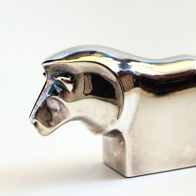 Dansk Designs Dansk Silver Plated Lion Figurine For Sale - Image 4 of 7