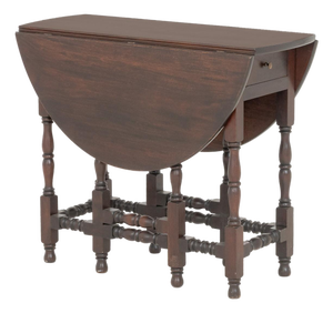 Jacobean Style Rosewood Gate Leg Drop Leaf Table