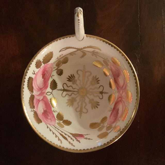 Late 19th Century Spode Copelands Cabbage Roses Tea Cups - Set of 4 (Pattern 3886) For Sale - Image 9 of 12