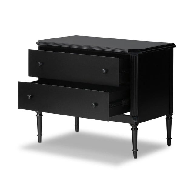 Four Hands Lendon French Inspired Black Iron Metal Nightstand For Sale - Image 12 of 12