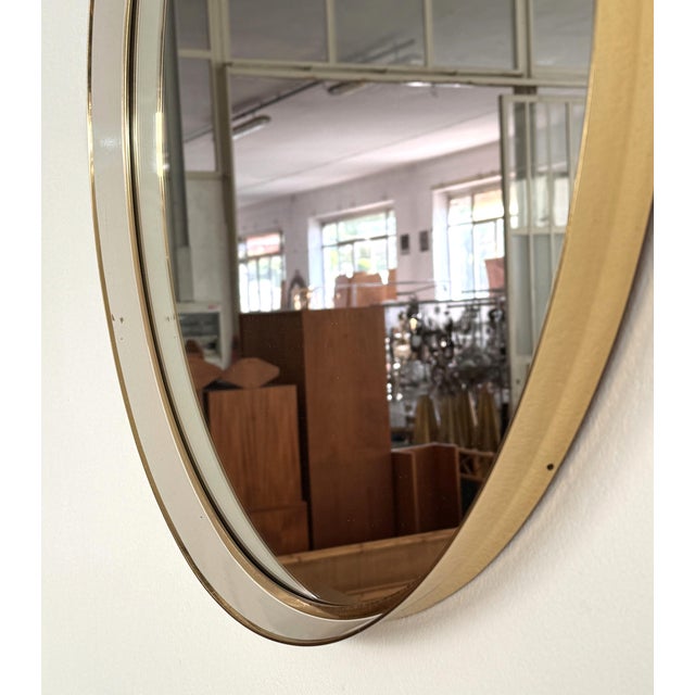 1970s Mid-Century Wall Mirror from Vereinigte Werkstätten München, 1970s For Sale - Image 5 of 15