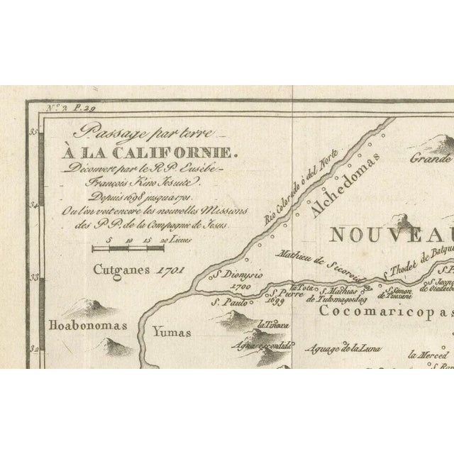 Map of the Overland Route to California, 1701 For Sale - Image 6 of 10