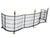 Virginia Metalcrafters Vintage Brass Fireplace Fender – Federal Regency Serpentine Hearth Guard With Lion’s Paw Feet & Wire Lattice For Sale - Image 4 of 13