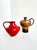 Handcrafted Red Studio Ceramic Jug Vase by Elly & Wilhelm Kuch, Germany, 1960s For Sale - Image 10 of 11